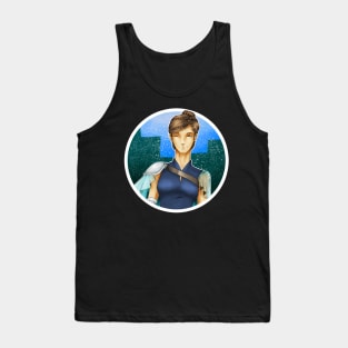 Sia Headshot Badge Tank Top